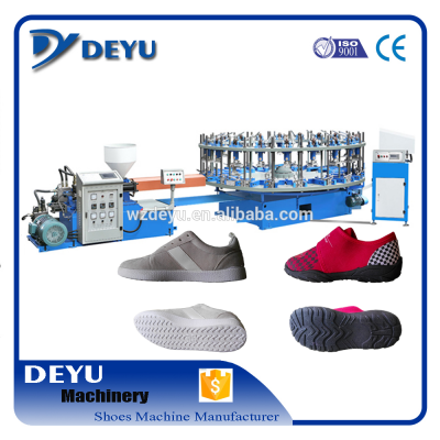 Popular Semi-Auto TPR And PVC Shoe Making Rotary Sole Injection Moulding Machine Price