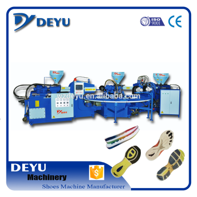 PVC sandle machine two injection head four color