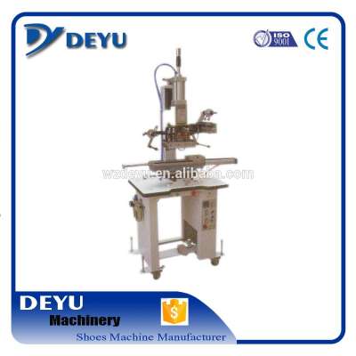 DYS-L-90-9 Leather logo pneu matic flat/round heat transfer machine